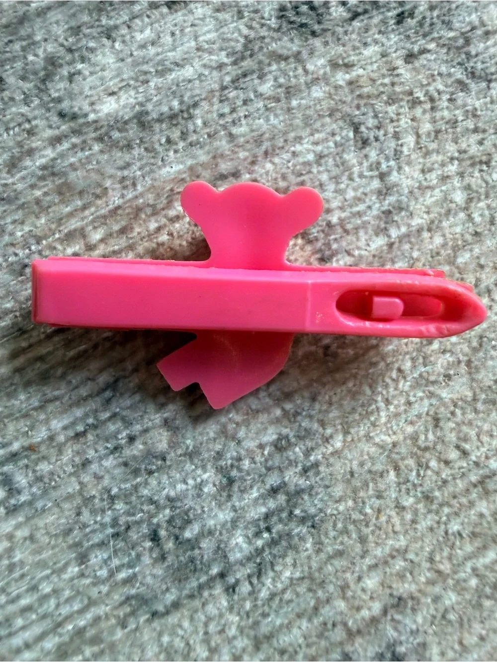 Vintage Pink Teddy Bear Hair Clip for Kids. Mine from the 80’s. Retro fun